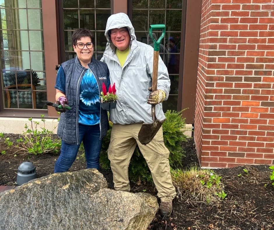 Cleanup at the Healing Cancer Garden Center